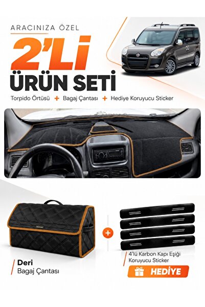 e-biz Fiat Doblo (2013-2015) Compatible with Covered Glove Box Cover + Leathe...