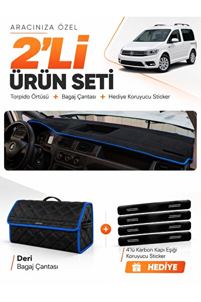 e-biz Volkswagen Caddy (2015-2019) Compatible Dashboard Cover + Leather Trunk...