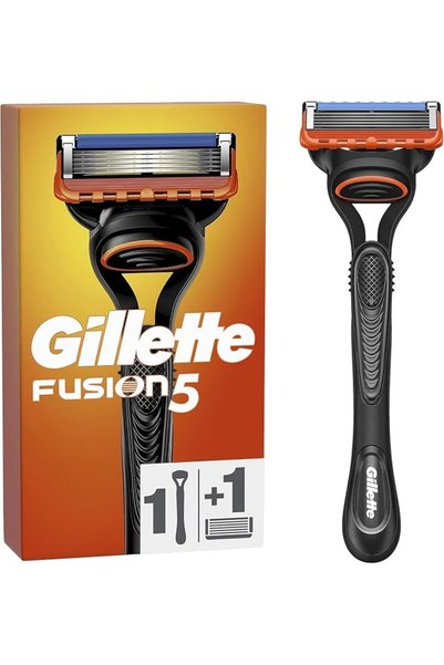 Gillette ماكينة حلاقة فيوجن 5 للرجال + شفرة حلاقة واحدة مع شريط ترطيب لحلاقة ...