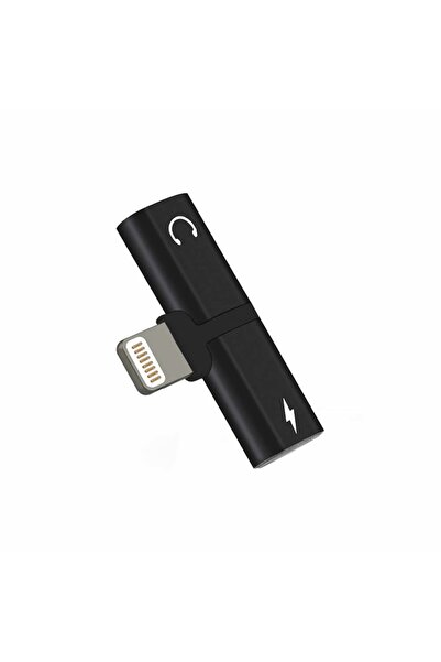 OEM 2-in-1 iPhone Adapter, iPad Headphone and Charger Splitter, Black
