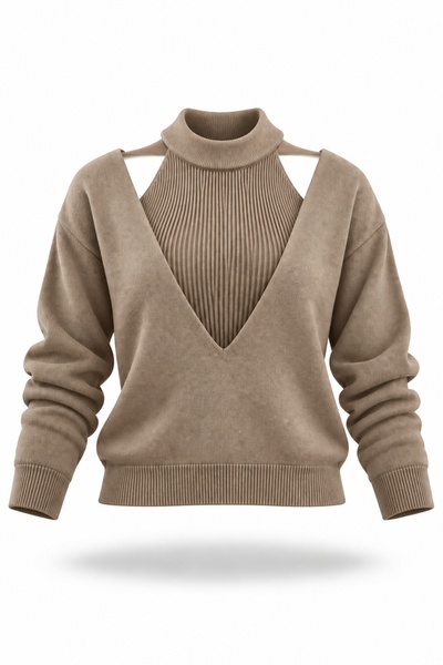 5in1Canpolat Mink Athlete Detailed Knitwear Set 251295