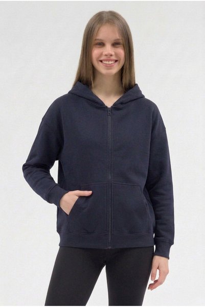 Pavotti Women's 3-Thread Fleece Hooded Sweatshirt with Kangaroo Pocket and Zipper