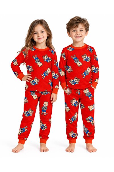 ayıcıklı çocuk pijama takımı