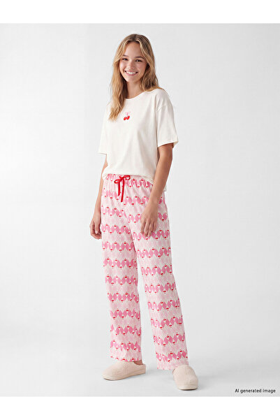 LC Waikiki Alita City with a Difference, Lcw Young Pink Combed Cotton Printed...