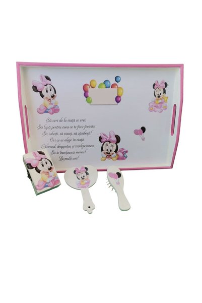 OEM Set tăviță de tuns personalizată și pictată cu Minnie