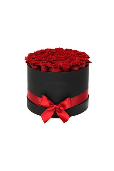 Viscani Trade Aranjament floral 25 trandafiri din săpun, în cutie cadou