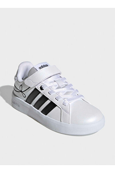 adidas Girls Grand Court 3.0 EL Hook & Loop Ankle Sneakers