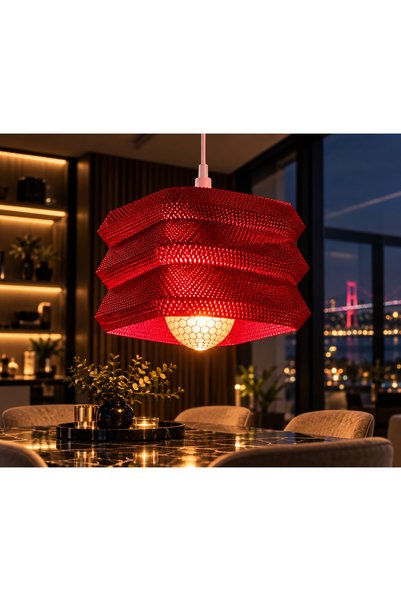 ofisdizayn Ofis Dizayn Vortex 3D Katmanlı Sarkaç Avize – Dekoratif LED Ampull...