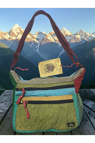 Old Cotton Quality Vintage Antique Casual Travel School Messenger Bag 28 cm X...