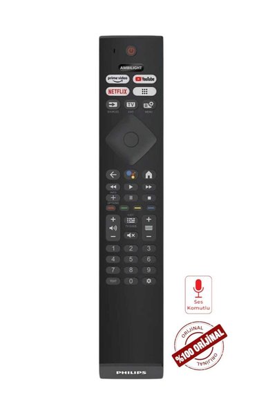 Philips TV ORJİNAL Servis Kumandası Ses Komutlu Ambilight OLED PUS PML Serisi...