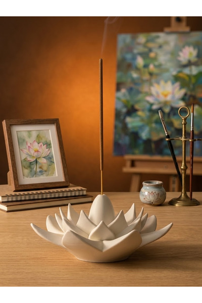 Genel Markalar Lotus Çiçeği Çubuk Tütsülük – Dekoratif Meditasyon & Yoga Hedi...