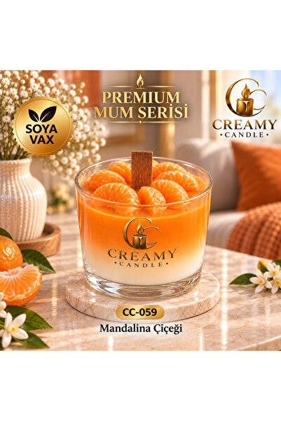 Premium Dekoratif Kokulu Mum