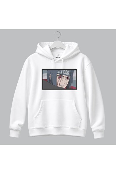 KEYFHOME Itachi Uchiha Naruto Anime Framed Embroidered Hooded Sweatshirt Unis...