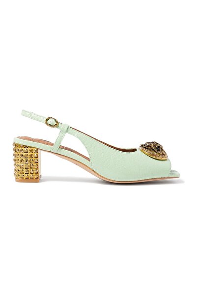 Kurt Geiger Chelsea Block Heeled Sandals - Pastel Green