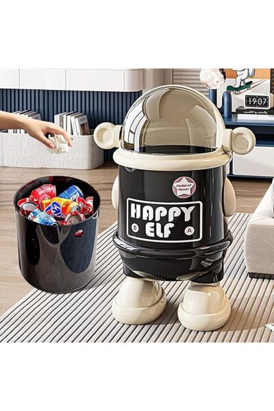 GoldenLike Kitchen Garbage Can Lid Bin - Cute Trash Can for Kids with Swing L...