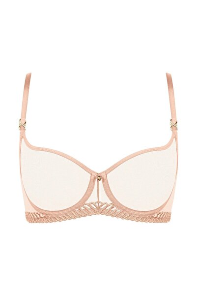 Aubade Sheer Emotion Halbschale Bra with Transparent Tulle and Gold Color Detail