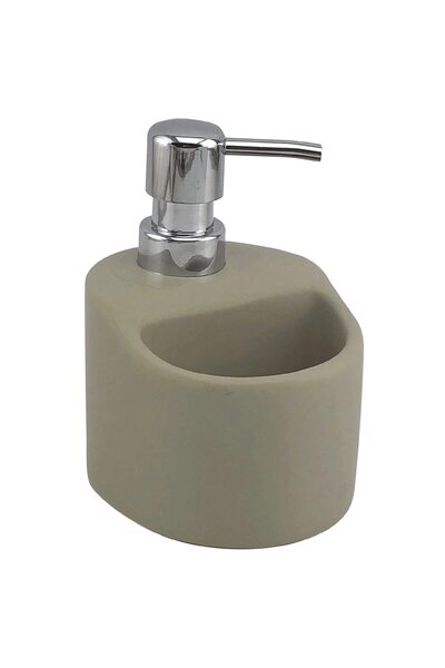 MaxDeco Dozator de detergent cu suport pentru burete, ceramic, 9,6 x 11,3 x 1...