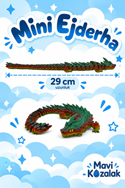 29 cm Mini Ejderha – Hareketli Eklemli Ejderha Figürü