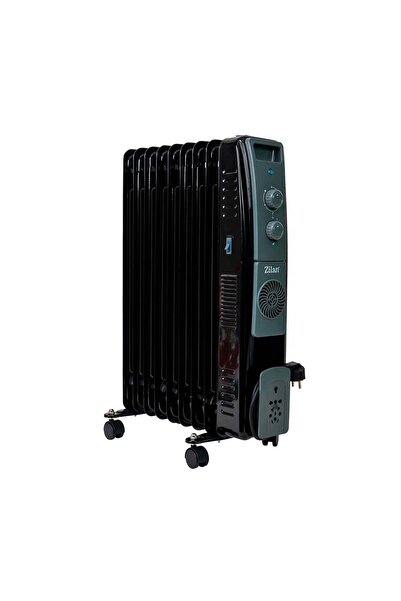 Zilan Calorifer Electric cu Ulei, 9 Elemenți, Negru - ZLN1956