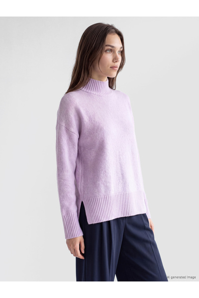 LC Waikiki Mock Neck Women's Knitwear Sweater