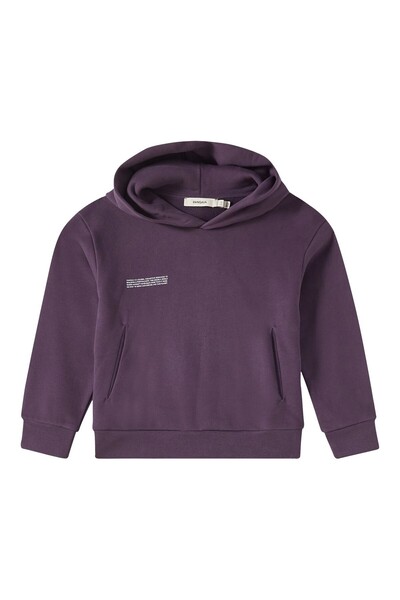 PANGAİA Dark Purple Sweatshirt with Hood for Kids