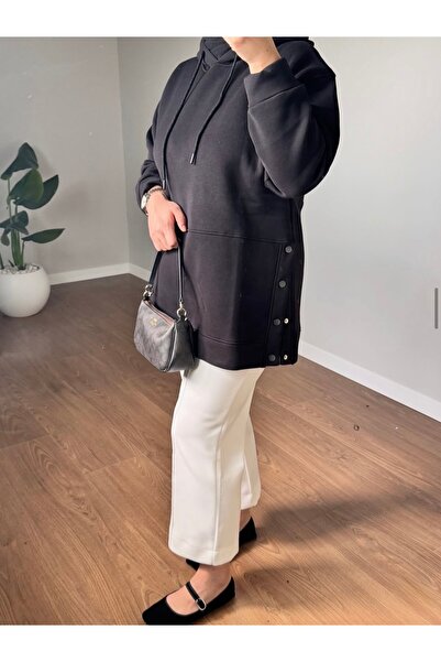 ÇITÇIT DETAYLI ŞARDONLU SWEAT