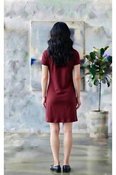 JESSİCA FEMME فستان OYSHO بياقة بولو بطول متوسط
