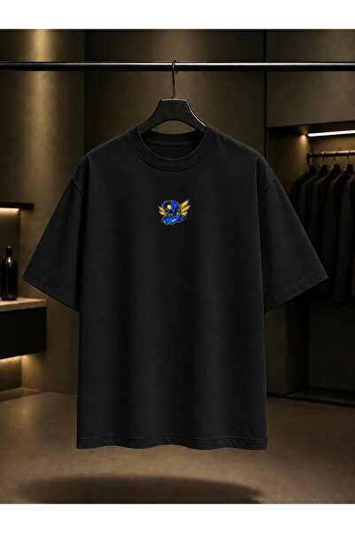 fame-stoned Ultrakill Mini V1 Printed Unisex 100% Cotton Black T-Shirt