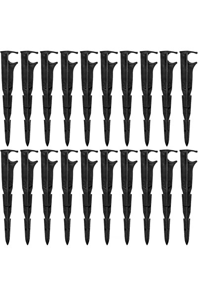VooGenzek 20 Pieces Irriging Drip Pipe Support Stakes, for Drip Tube 16 mm, f...
