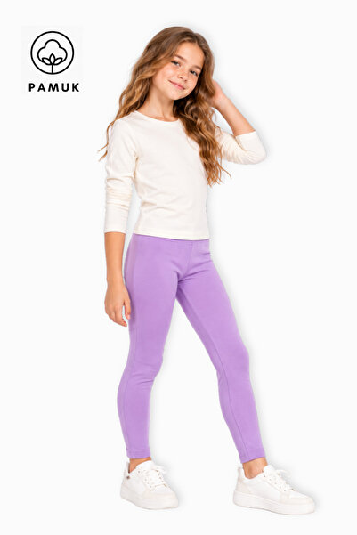HK HOPKİDS Colanți lungi din Lycra, elastici, de sezon, de culoare liliac, pe...