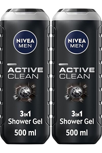 Nivea Body نيفيا للرجال جل استحمام 3 في 1، غسول للجسم، رائحة الفحم الخشبية ال...