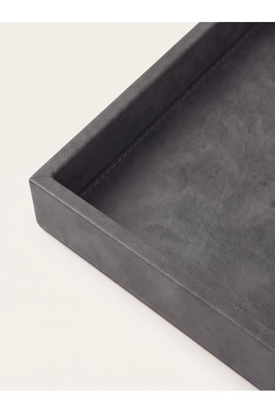 derisunum design Handmade Premium 3-Piece Leather Tray Set - Coffee Table, Entryway, Bathroom, Makeup, Jewelry, and Presentation Tray