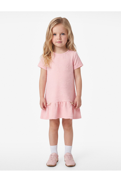 Koton A-Line Short Sleeve Crew Neck Dress