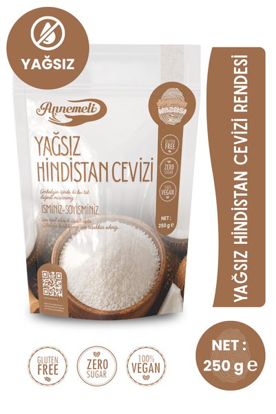 Annemeli Yağsız Hindistan Cevizi Rendesi 250 Gr – İnce Rendelenmiş Hindistan ...