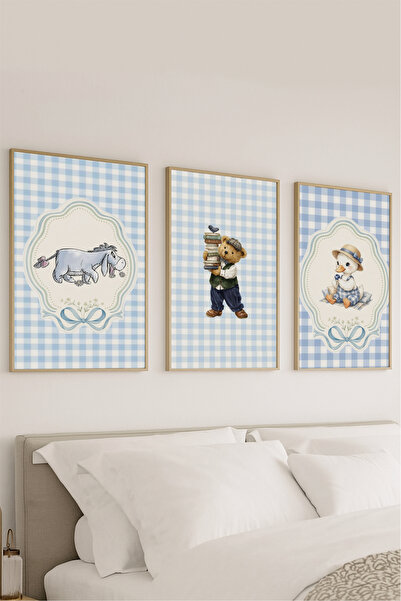 VOBA STORE SET DE PICTURĂ DECORATIVĂ PENTRU CAMERA COPIILOR, CU TEMATICĂ ANIM...