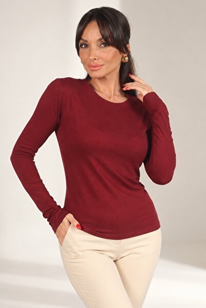 By Saygı Women's Finger-Through Modal Blouse