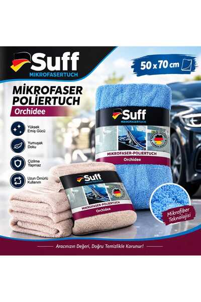 Suf Mikrofiber Oto Kurulama ve Parlatma Bezi 50x70 cm – Orchidee
