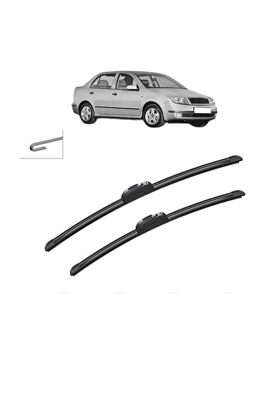 Bosch Σετ 2 υαλοκαθαριστήρων SKODA FABIA I Saloon (6Y3) 1999-2007, για παρμπρ...
