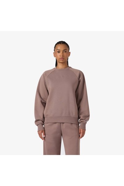 Champion Crewneck Kadın Mor Sweatshirt