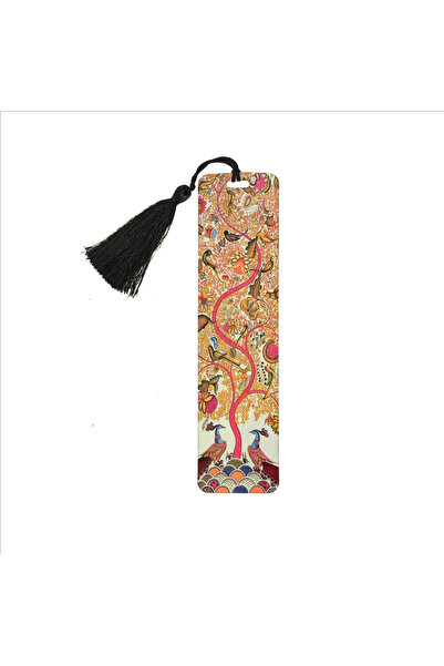 Sadrazam Peacock and tree of life printed bookmark 5x19 bookmark-121