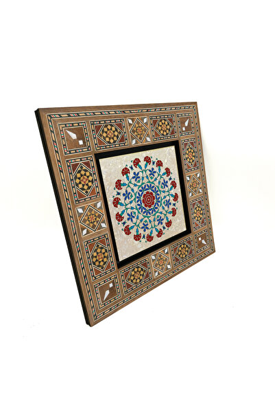 Sadrazam Masă Levant din MDF 20x20 cu model de plăci otomane imprimate KD-41