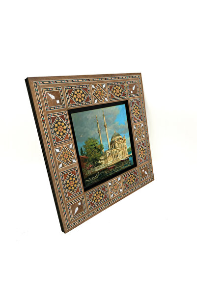 Sadrazam Masă de pictat MDF Levant 20x20 cu imprimeu Moscheea Ortaköy KRT-39