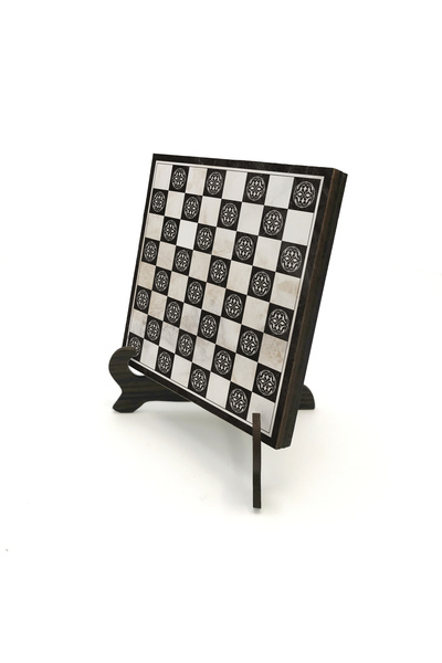 Sadrazam Дървена шахматна дъска с принт за настолна игра 10X10 1G-Chess1