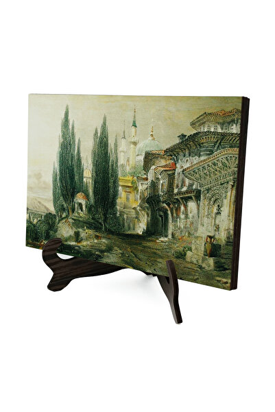 Sadrazam Bursa Emir Sultan Camii Printed Wooden Tabletop