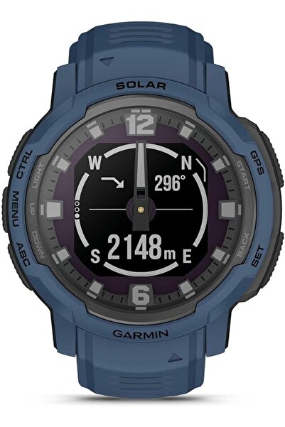 Garmin Instinct Crossover AMOLED rugged hybrid GPS smartwatch analog watch ha...