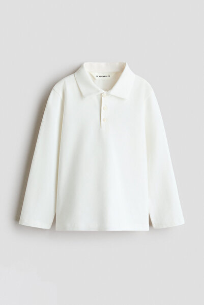 H&M Pamuklu ve Uzun Kollu Polo Üst