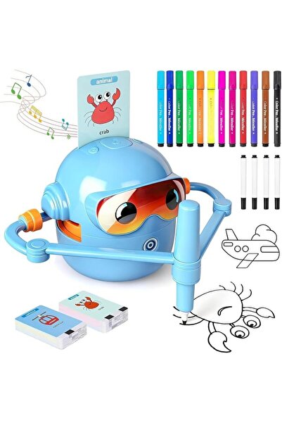 XICEN روبوت الرسم للأطفال، ألعاب تلوين، لعبة روبوت تعليمية للرسم مع 100 بطاقة...