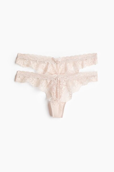 H&M 2'li Dantel Thong Külot