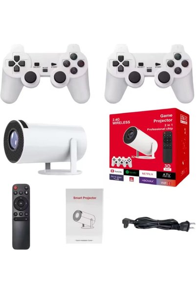 Generic 2-in-1 Smart Projector - Android Screen Mirroring Ultra HD, Gaming Jo...