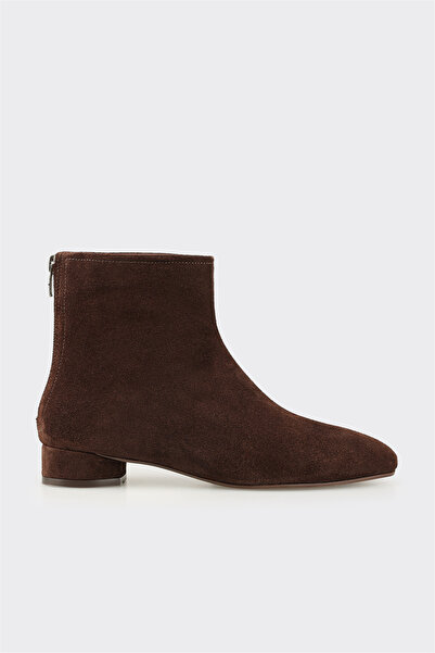 Elle Shoes Kahve Deri Kadın Klasik Bot